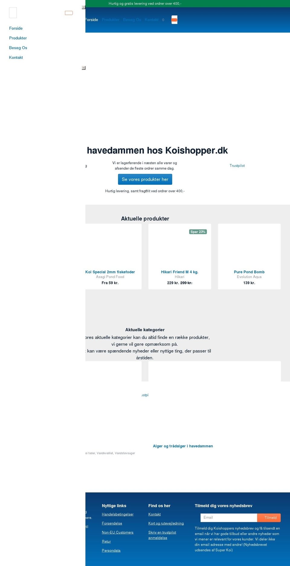 koishopper.dk shopify website screenshot