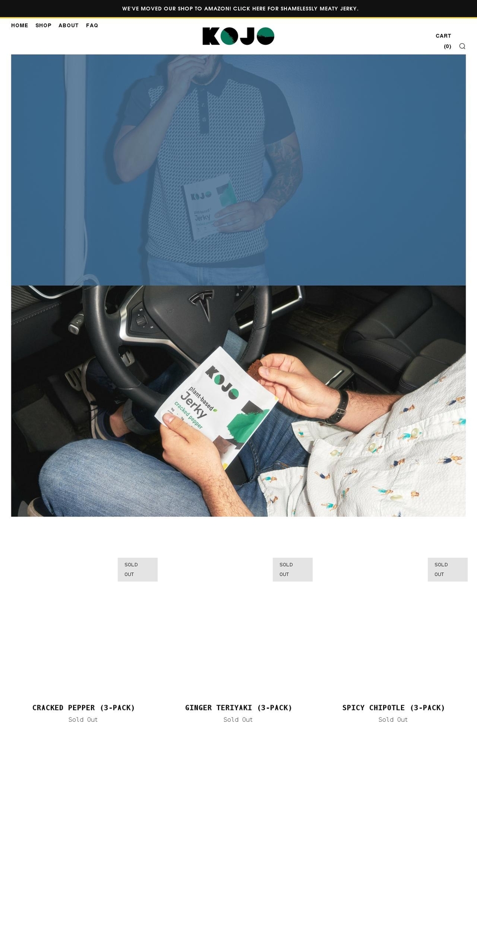 kojojerky.com shopify website screenshot