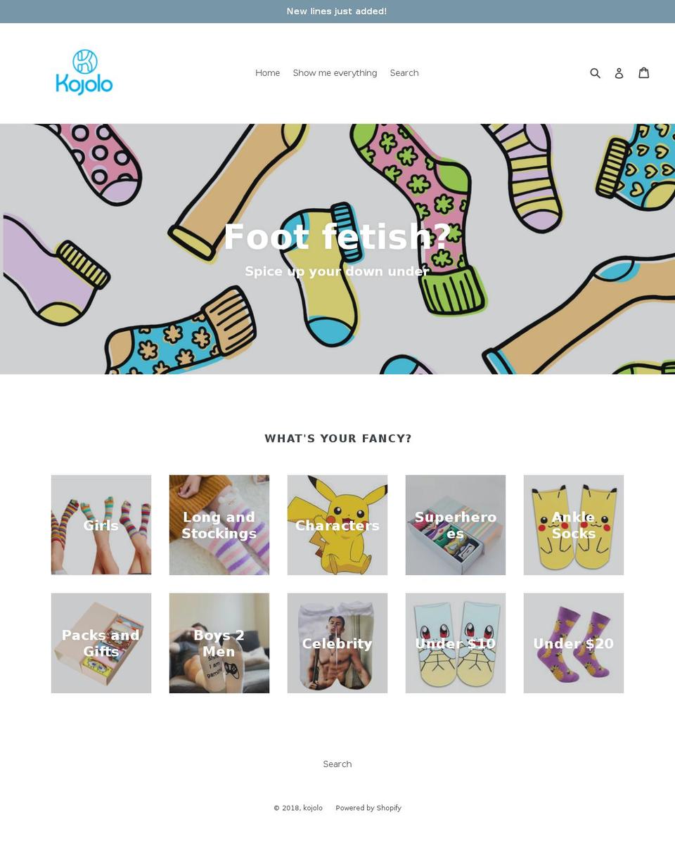 kojolo.com — Shopify storefront screenshot