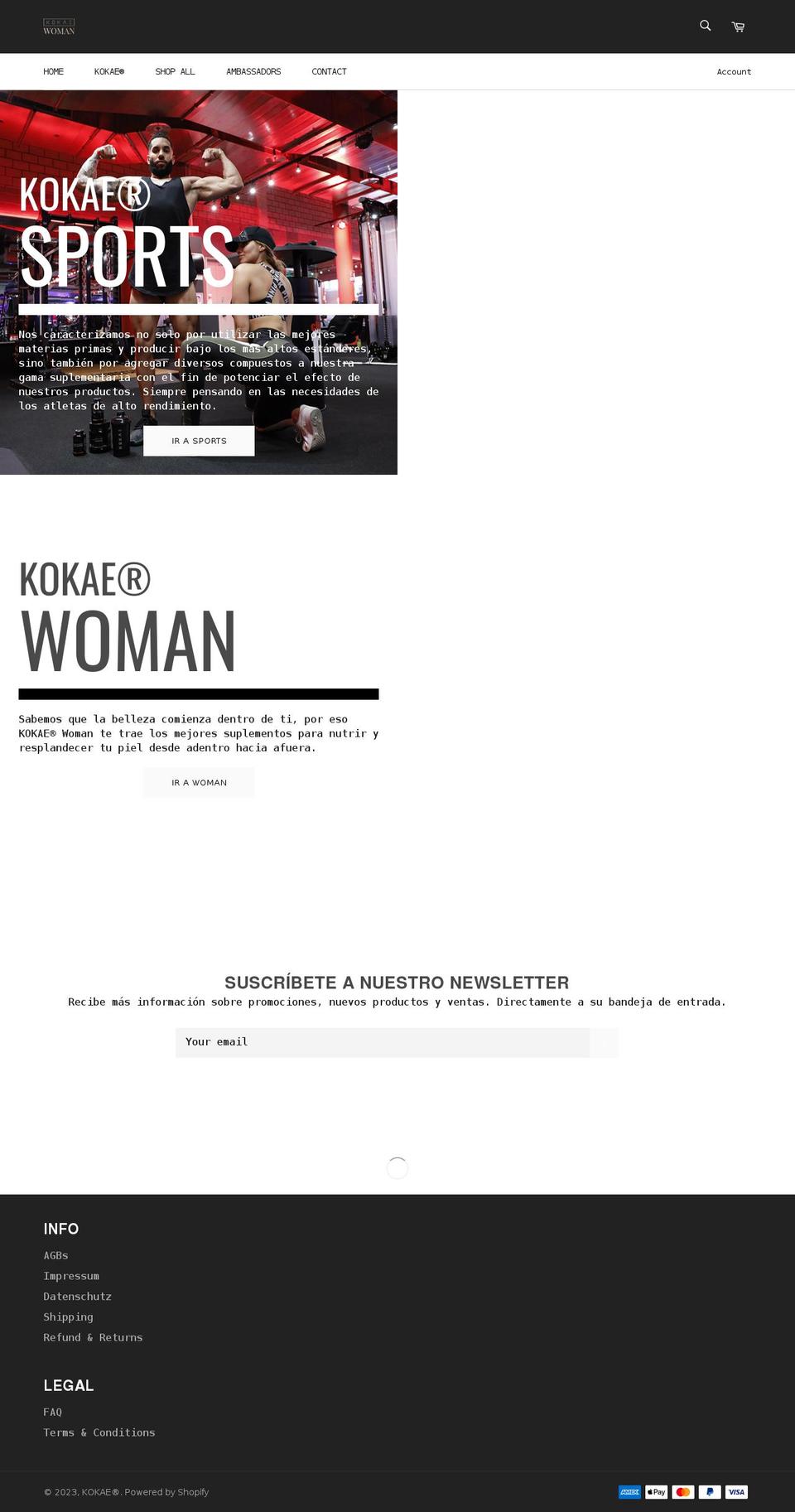 kokaebylux.com shopify website screenshot