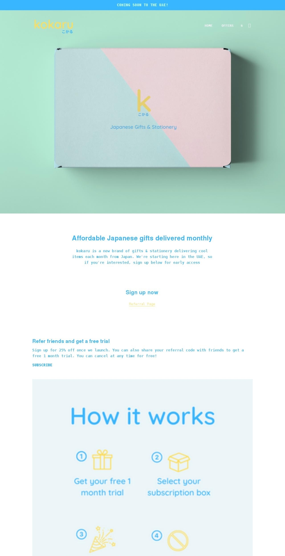 kokaru.com shopify website screenshot