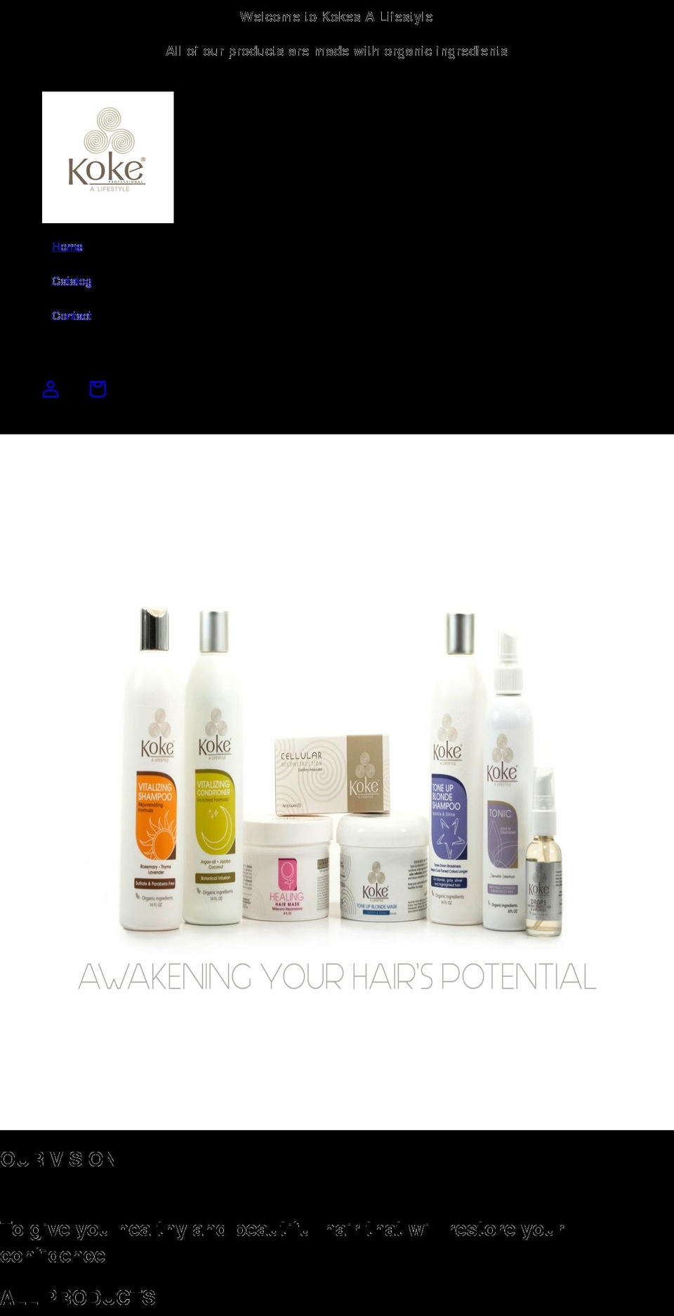 kokealifestyle.com shopify website screenshot