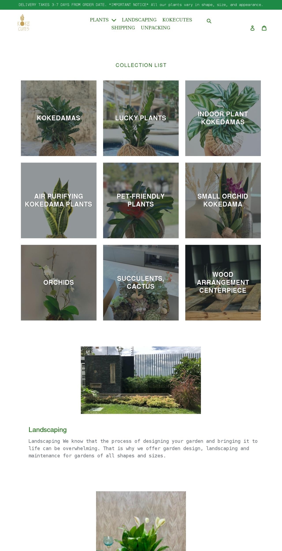 kokecutes.com shopify website screenshot
