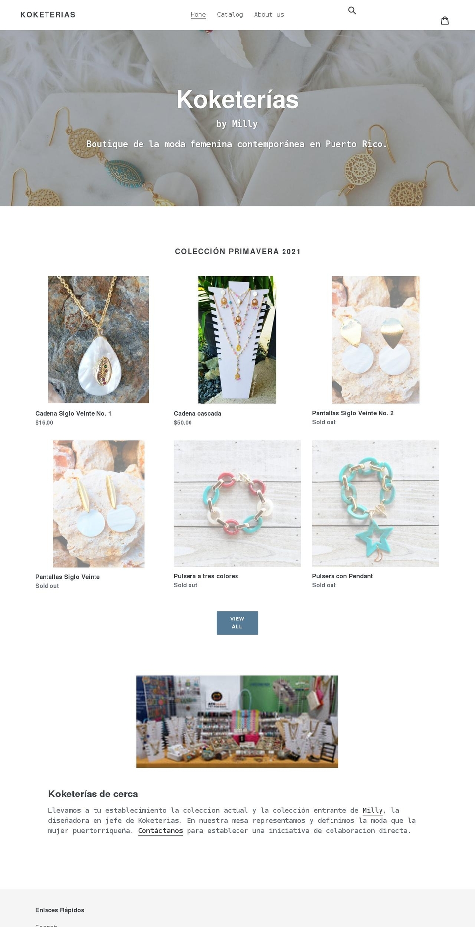 koketerias.com shopify website screenshot