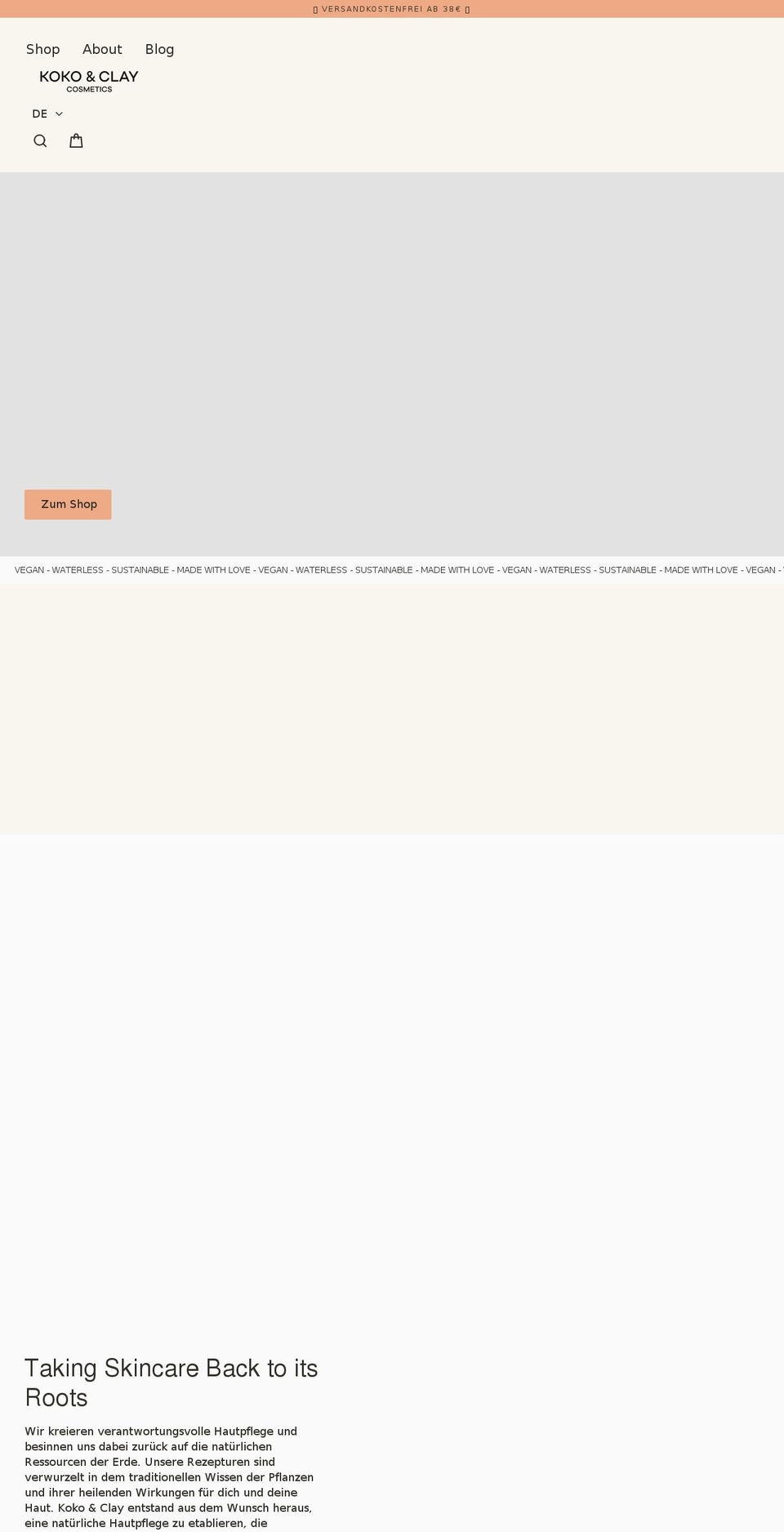 kokoandclay.com shopify website screenshot