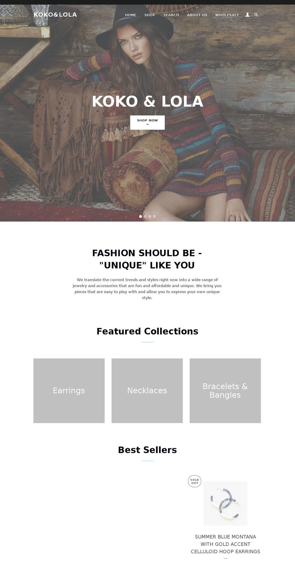 kokoandlola.com — Shopify storefront screenshot