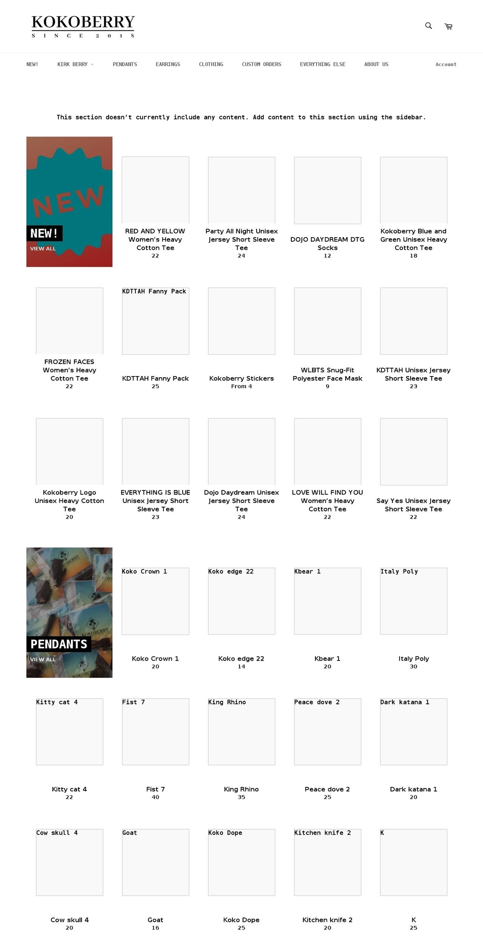 kokoberry.org shopify website screenshot