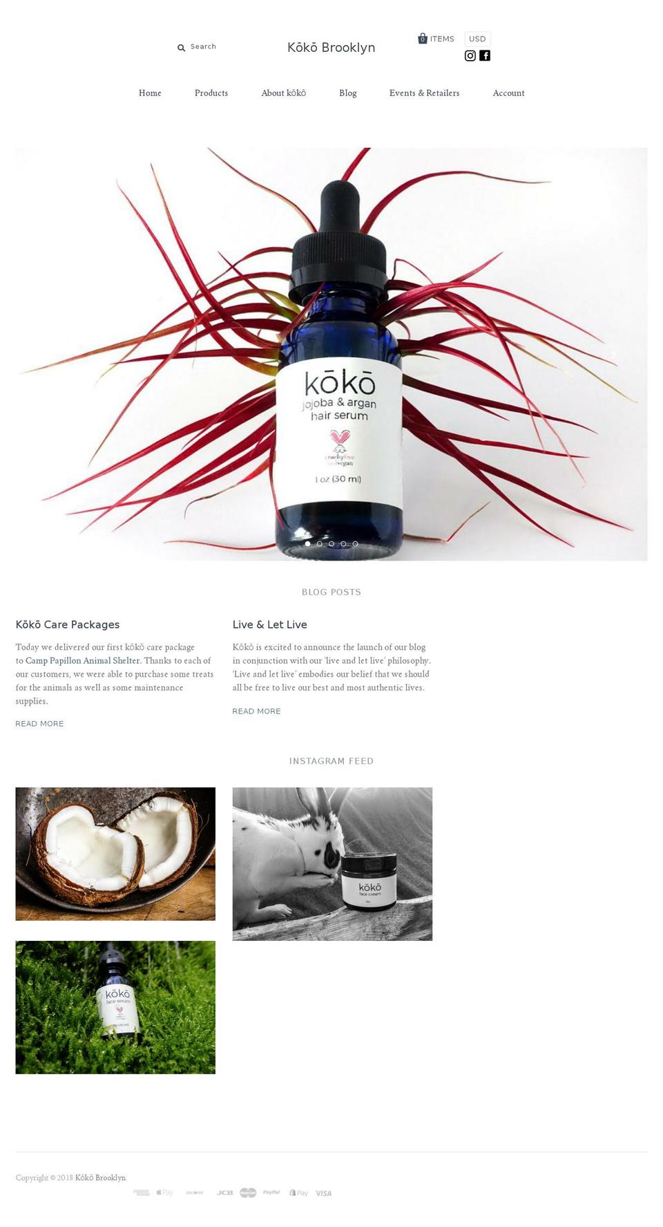 kokobrooklyn.com shopify website screenshot