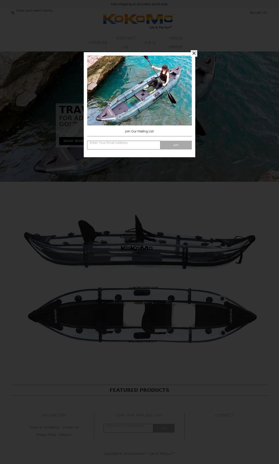 kokomogear.com — Shopify storefront screenshot
