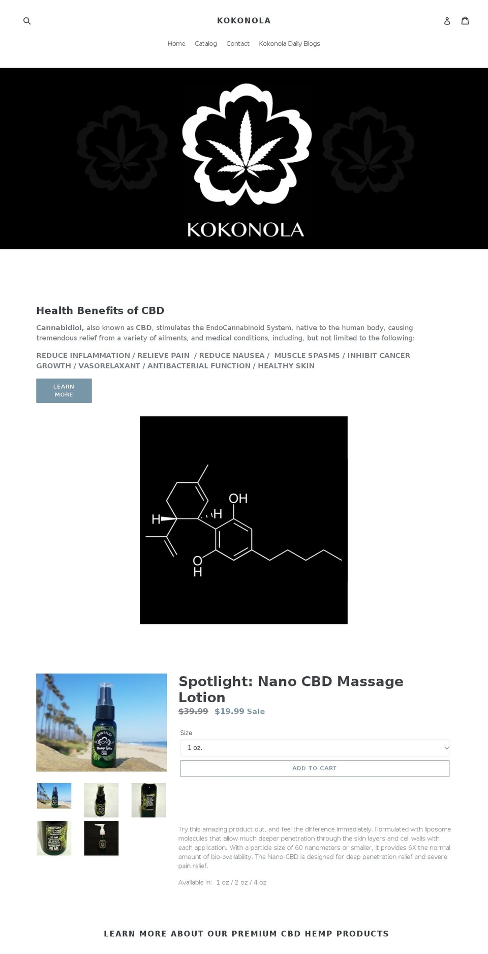 kokonola.com — Shopify storefront screenshot