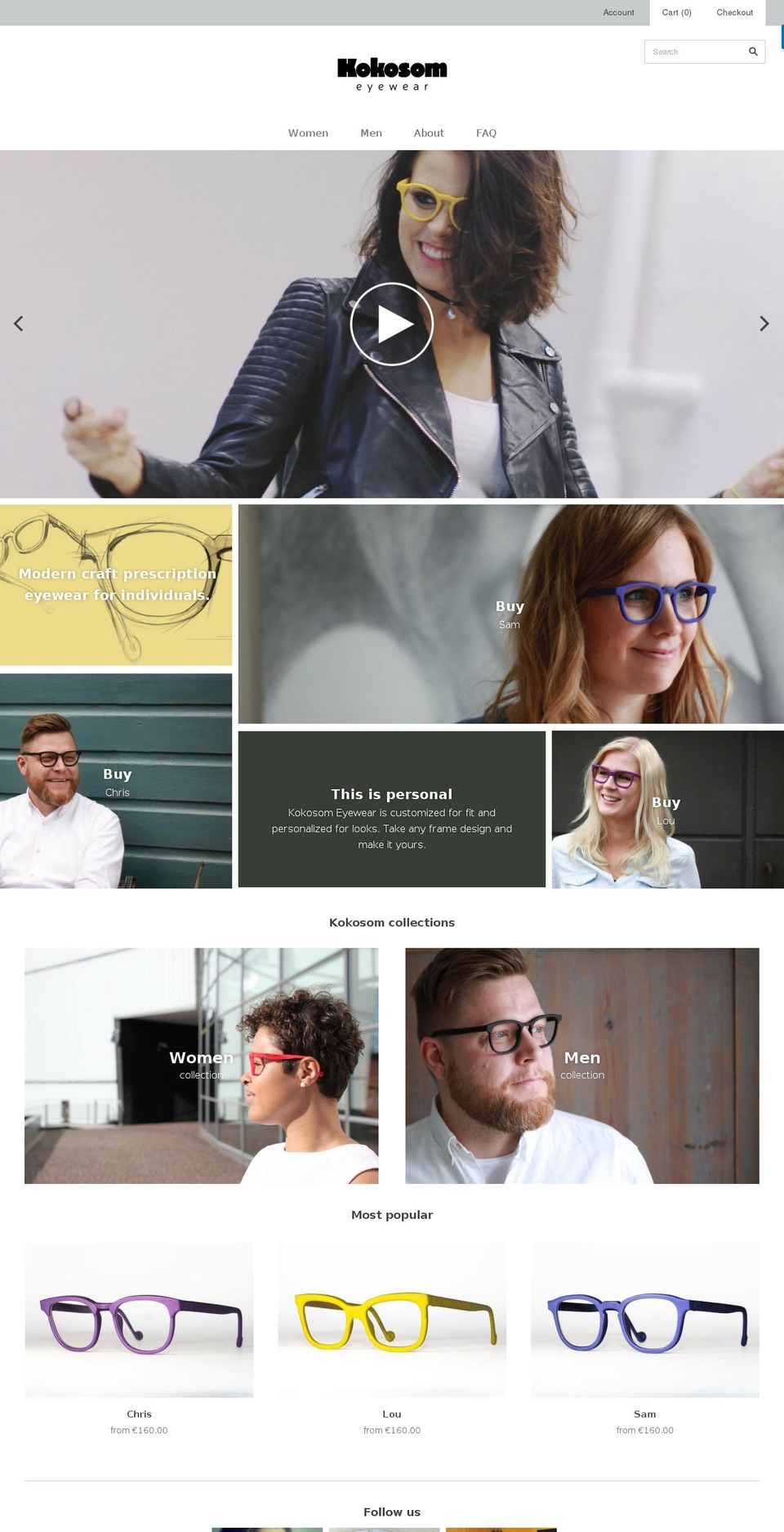 kokosom.com shopify website screenshot