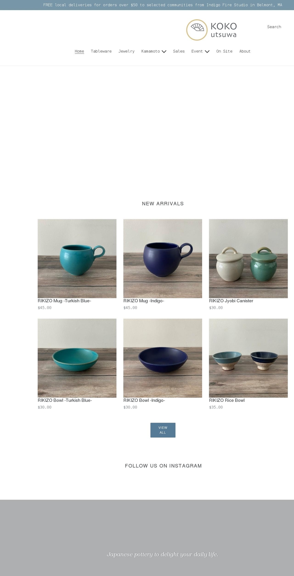 kokoutsuwa.com shopify website screenshot