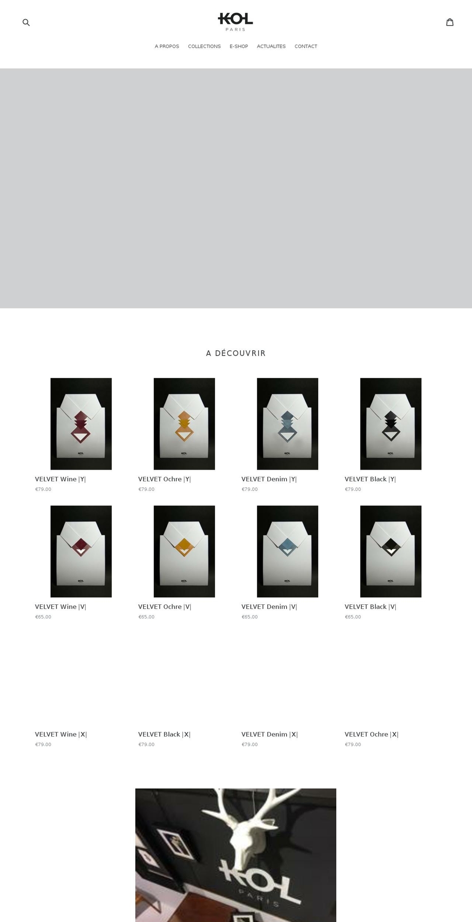 kol-paris.com shopify website screenshot