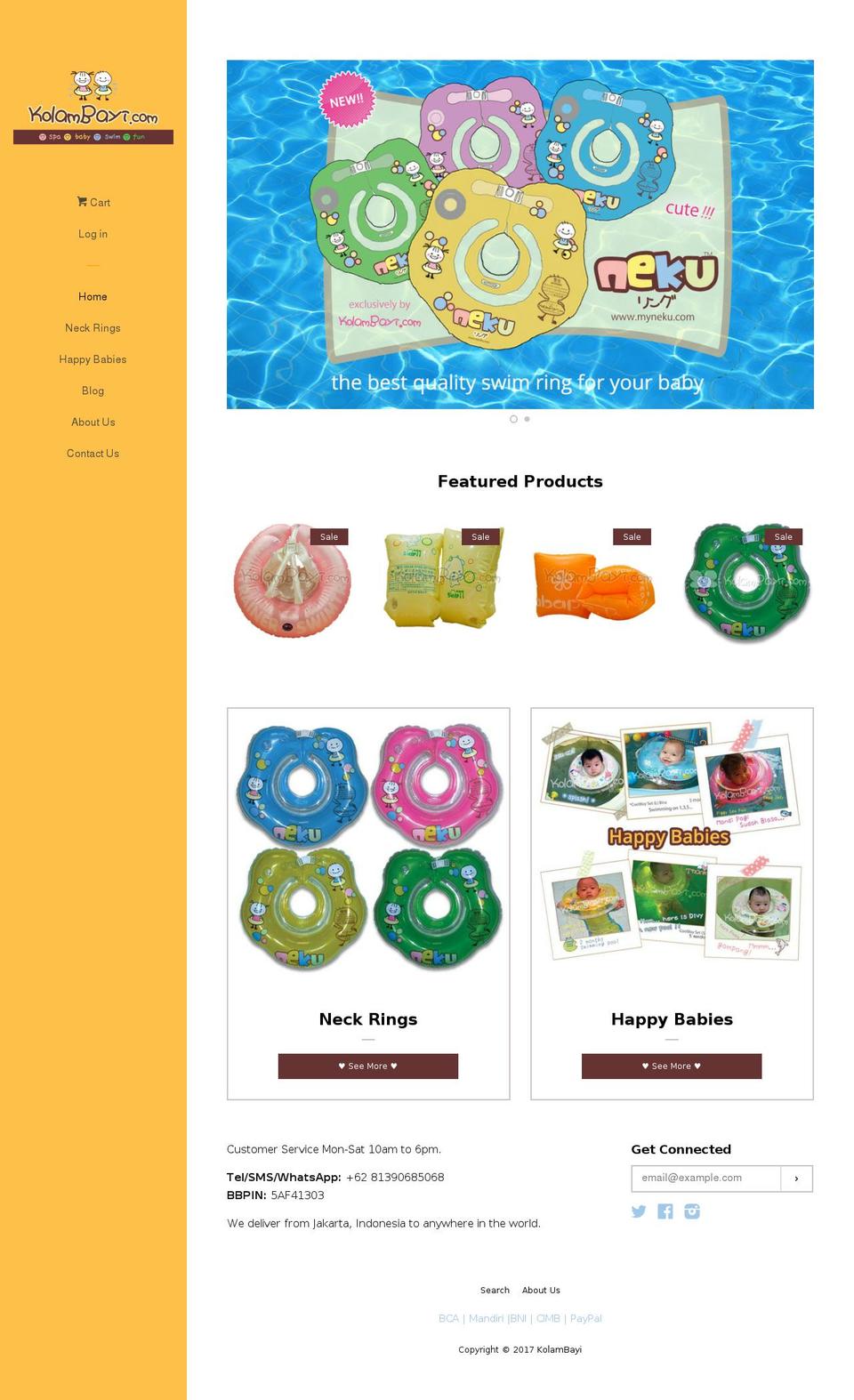 kolambayi.com shopify website screenshot