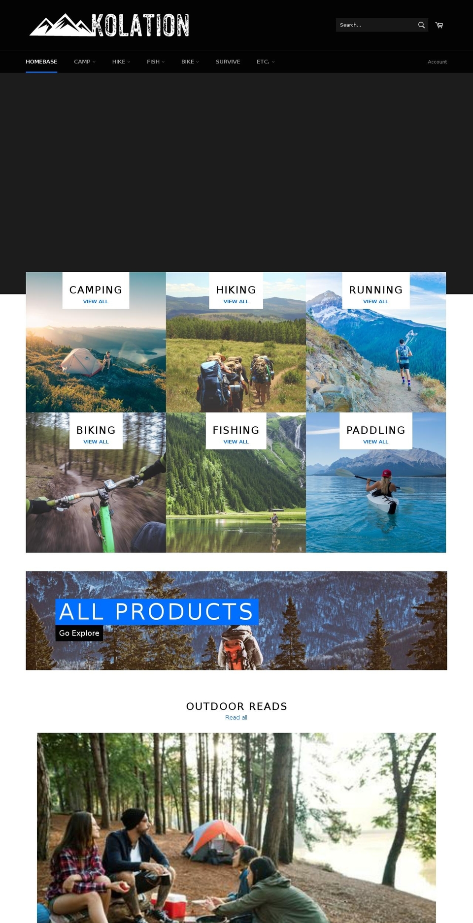 kolation.com — Shopify storefront screenshot