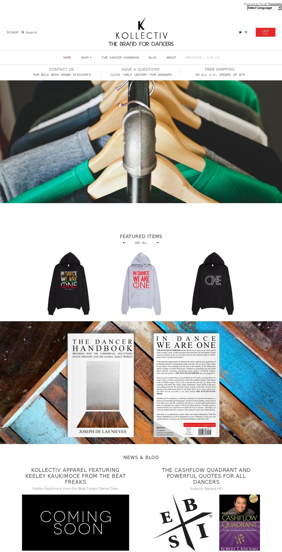 kollectivapparel.com shopify website screenshot