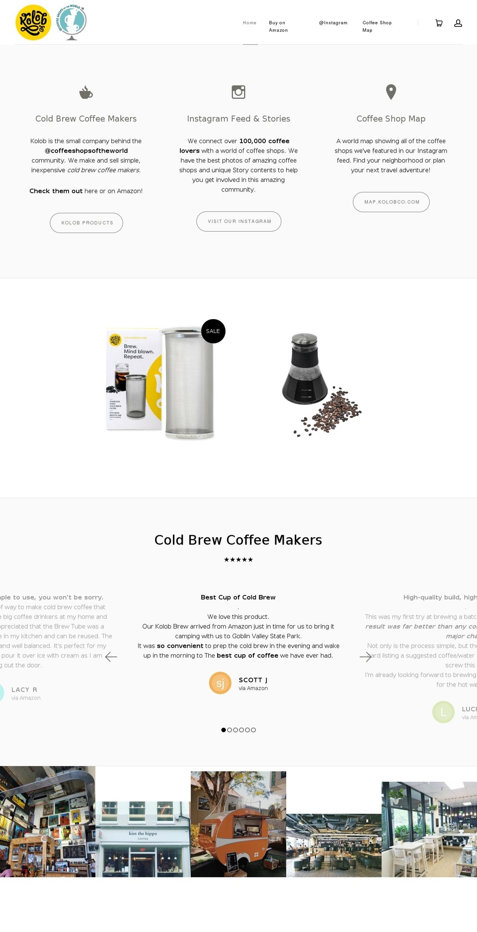 kolobcoffee.com — Shopify storefront screenshot
