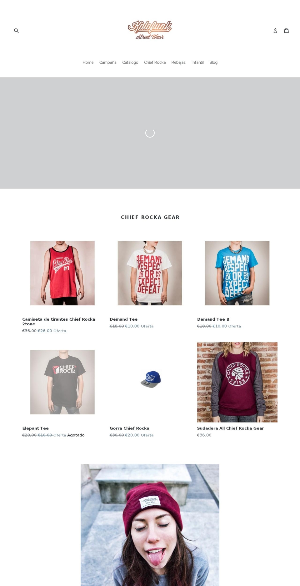 kolofunk.com shopify website screenshot