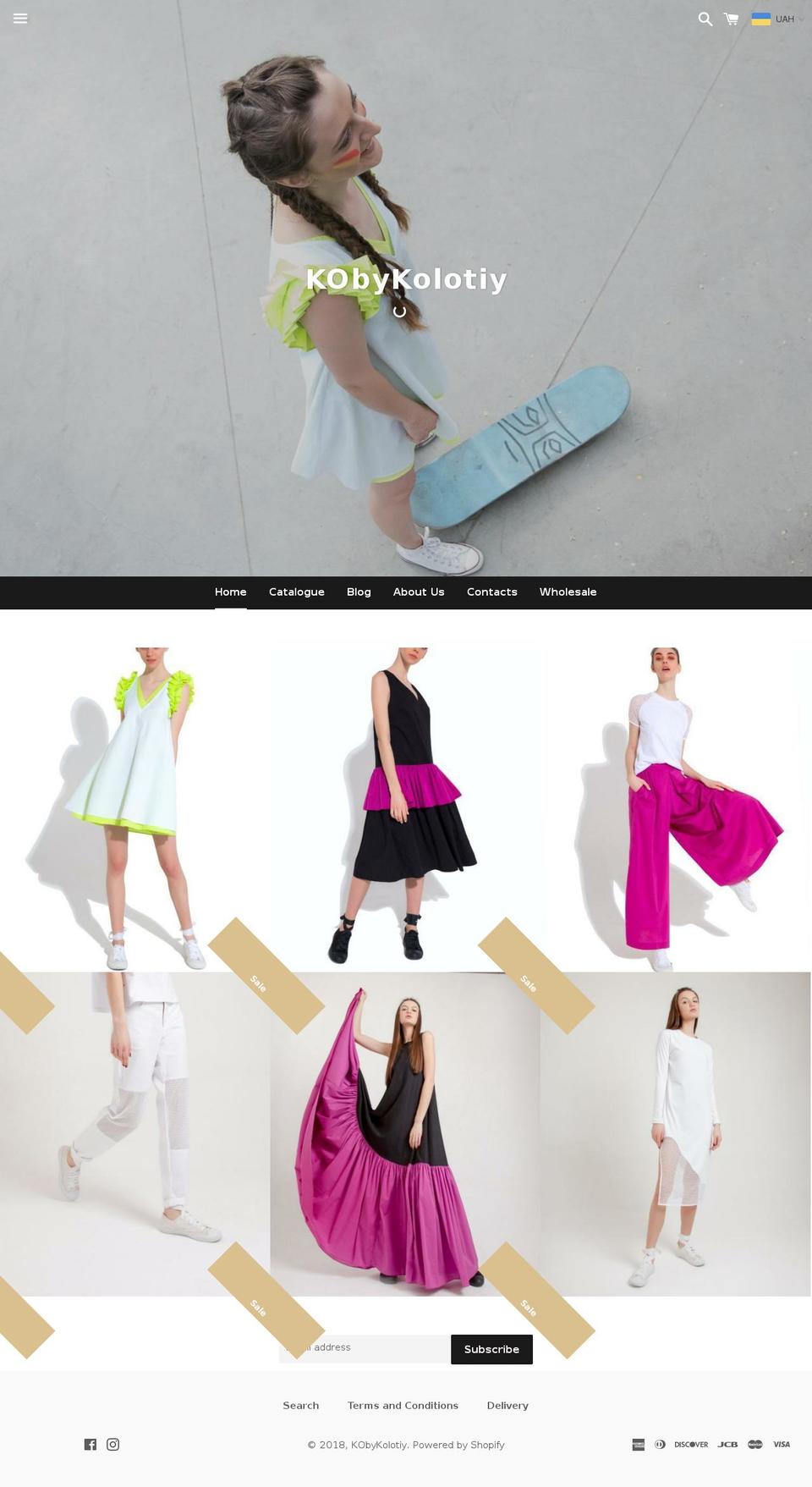 kolotiy.com — Shopify storefront screenshot