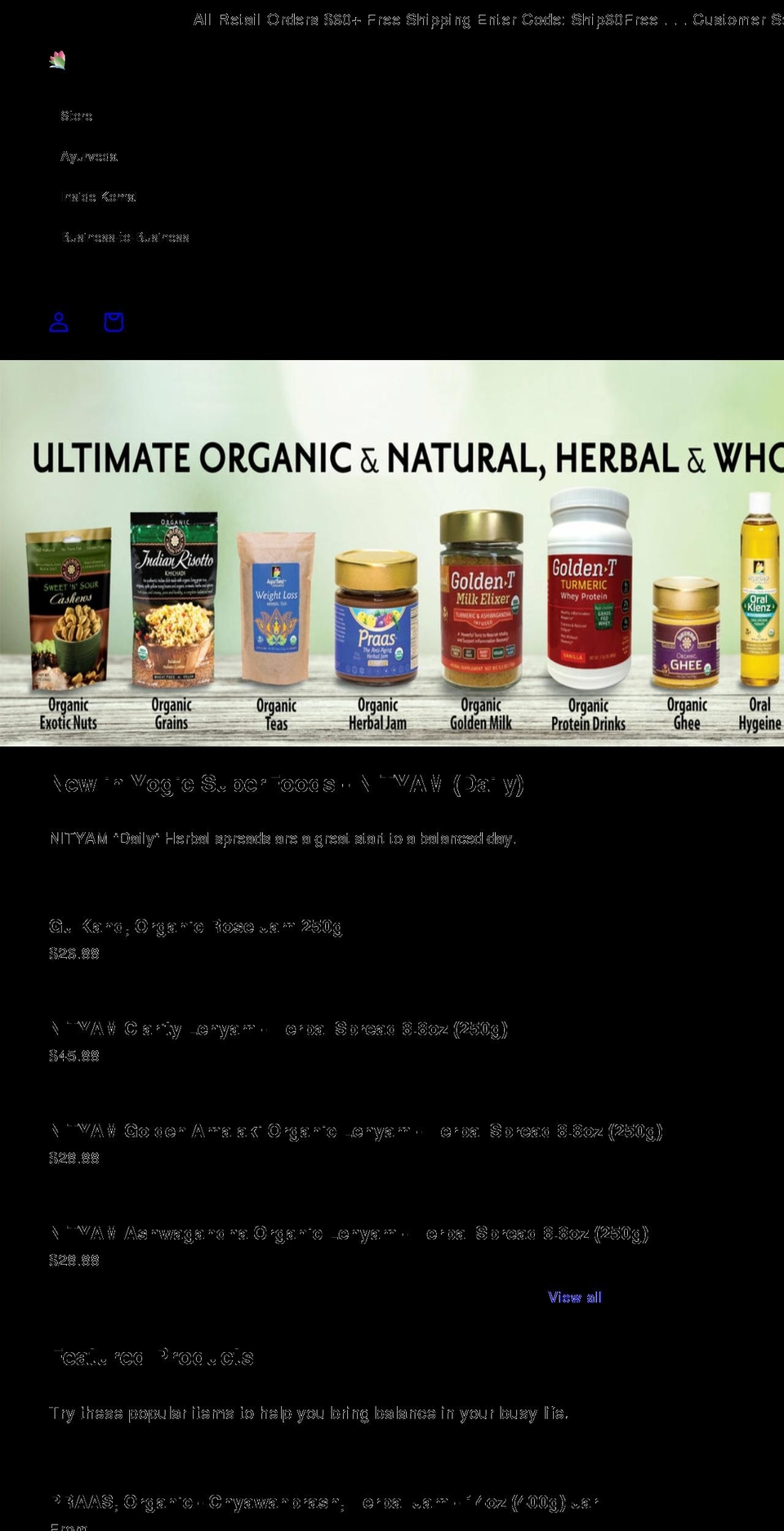komalherbals.com shopify website screenshot