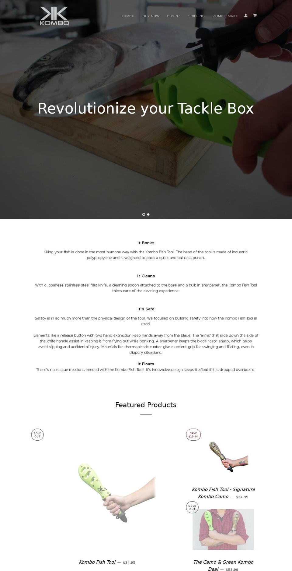 kombotools.com — Shopify storefront screenshot