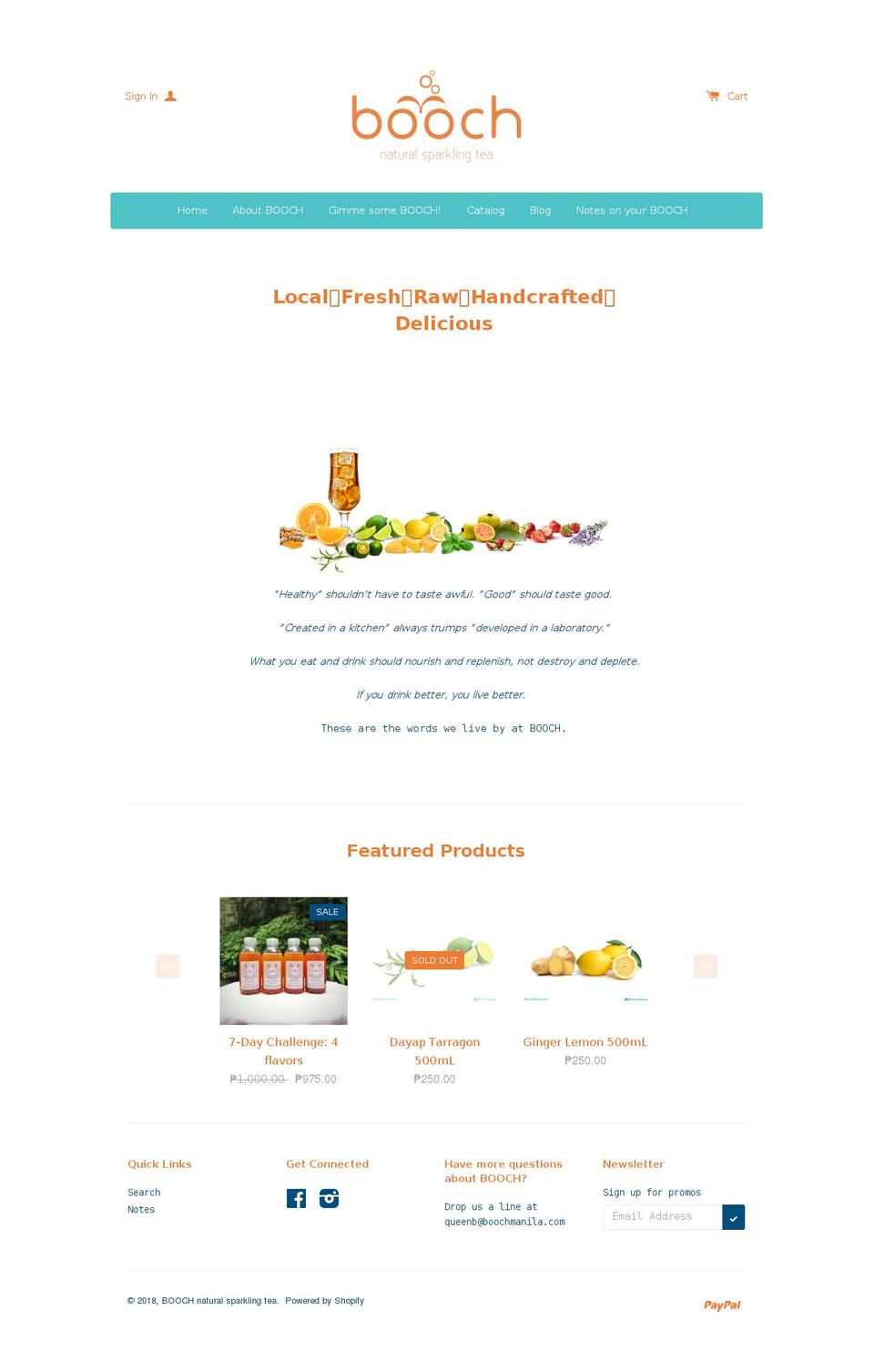 kombuchaphilippines.com — Shopify storefront screenshot
