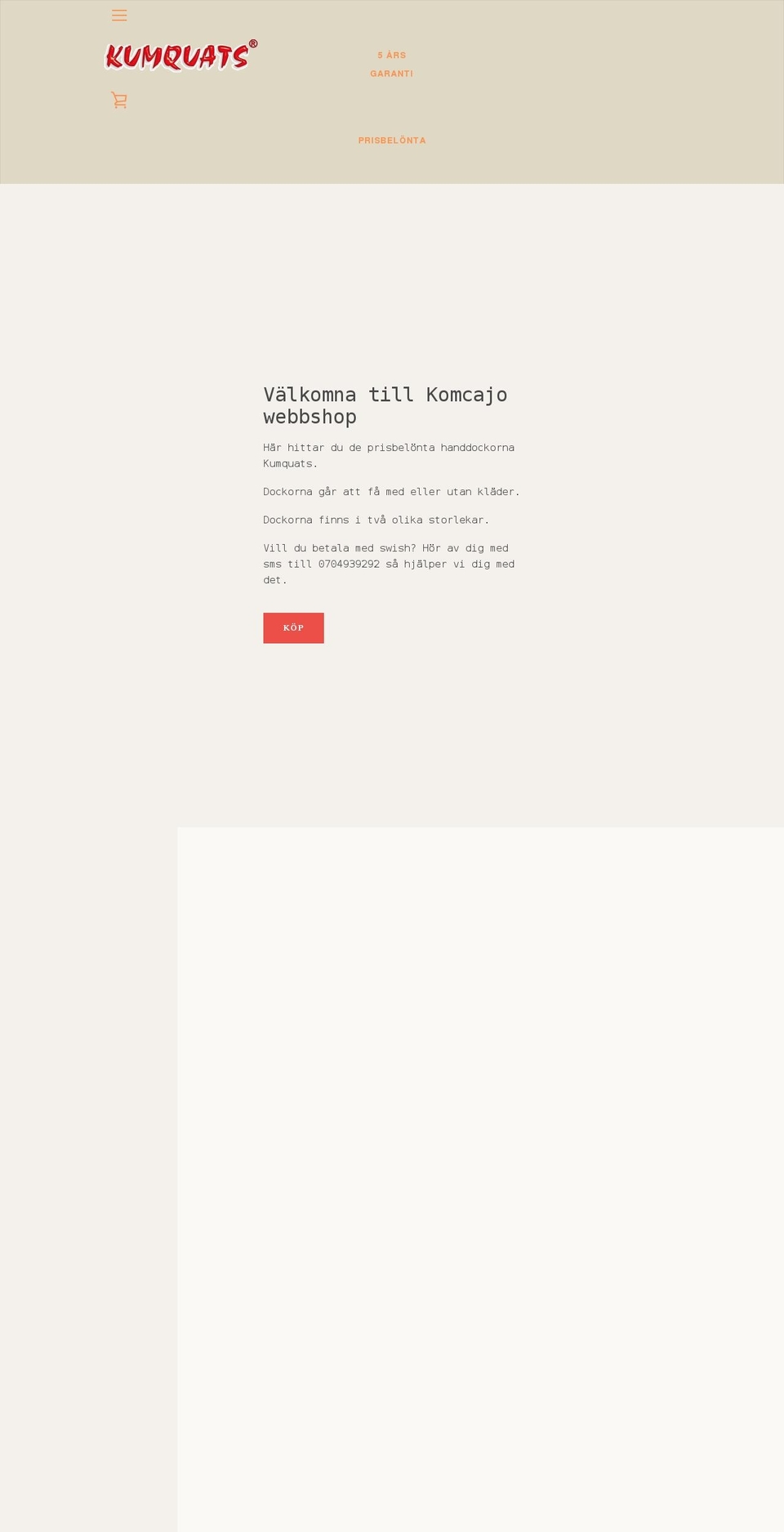 komcajo.myshopify.com shopify website screenshot