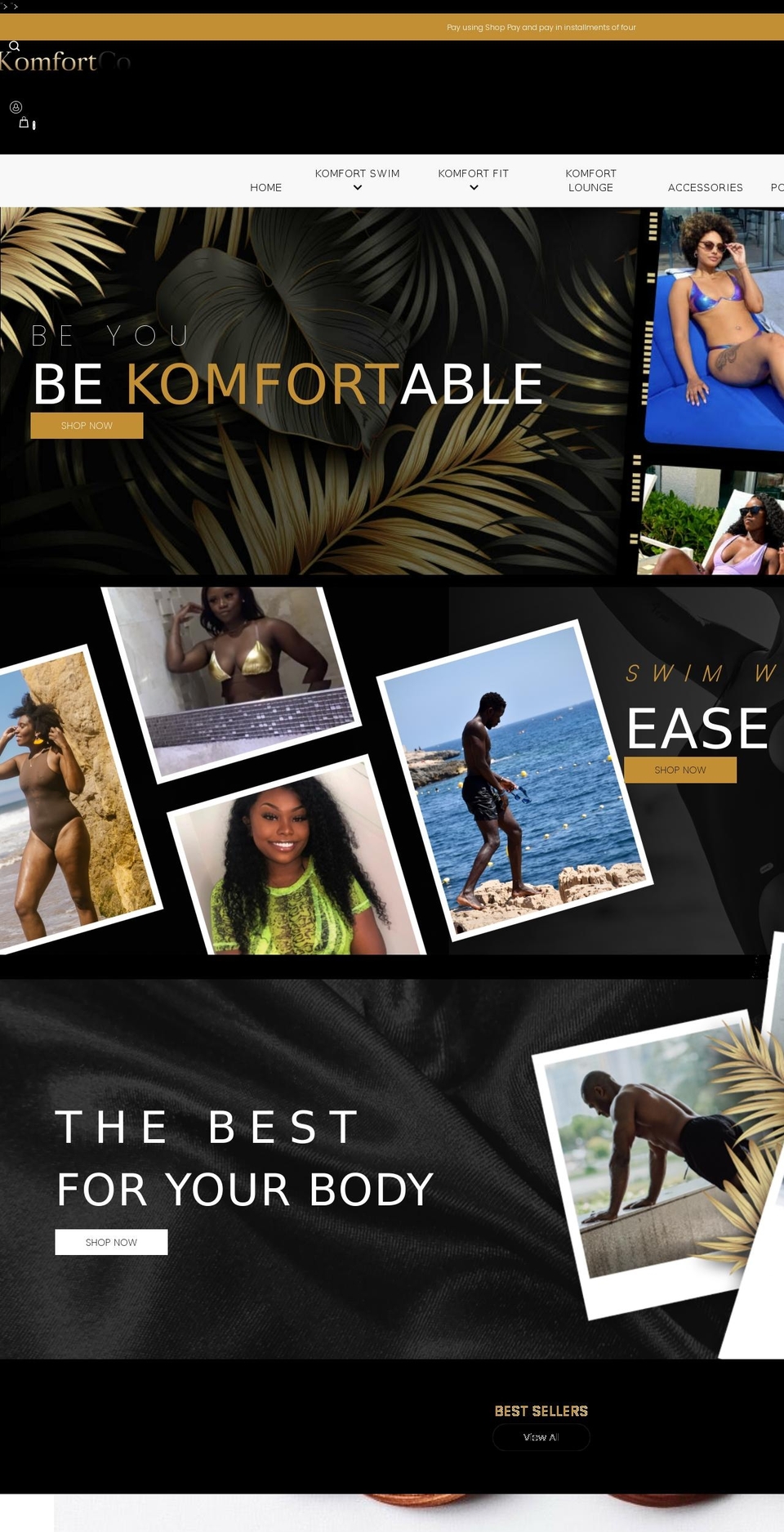 komfortco.com shopify website screenshot