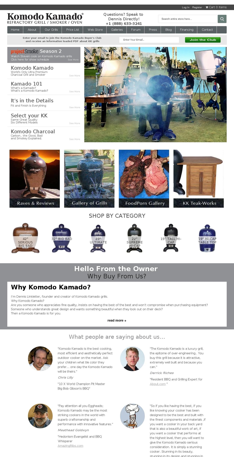 Parallax Shopify theme site example komodokamado.com