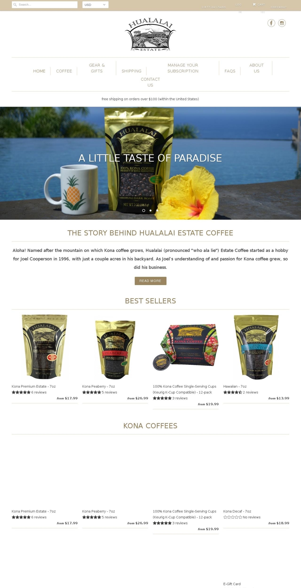 konagrown.com shopify website screenshot