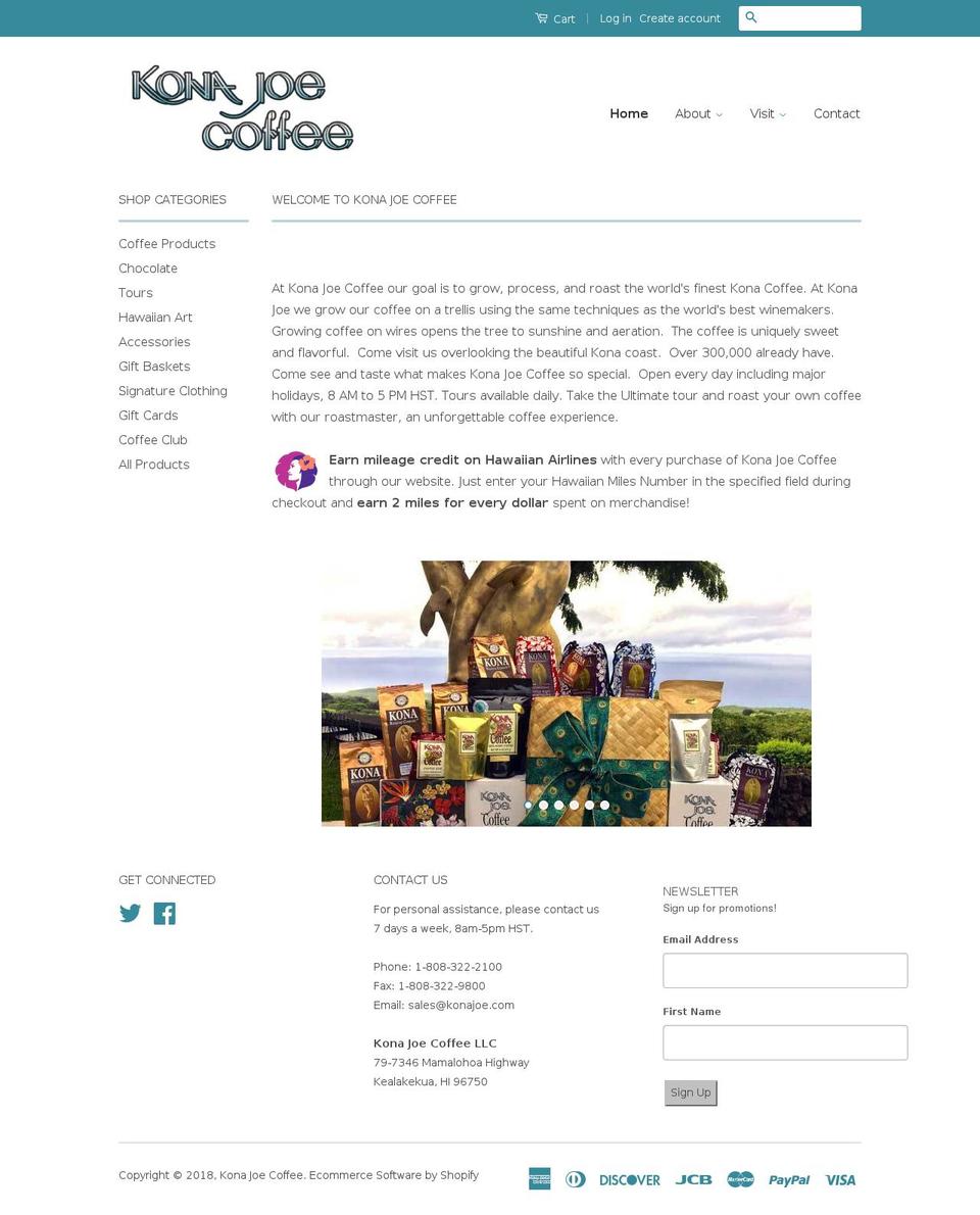 konaroasting.com — Shopify storefront screenshot