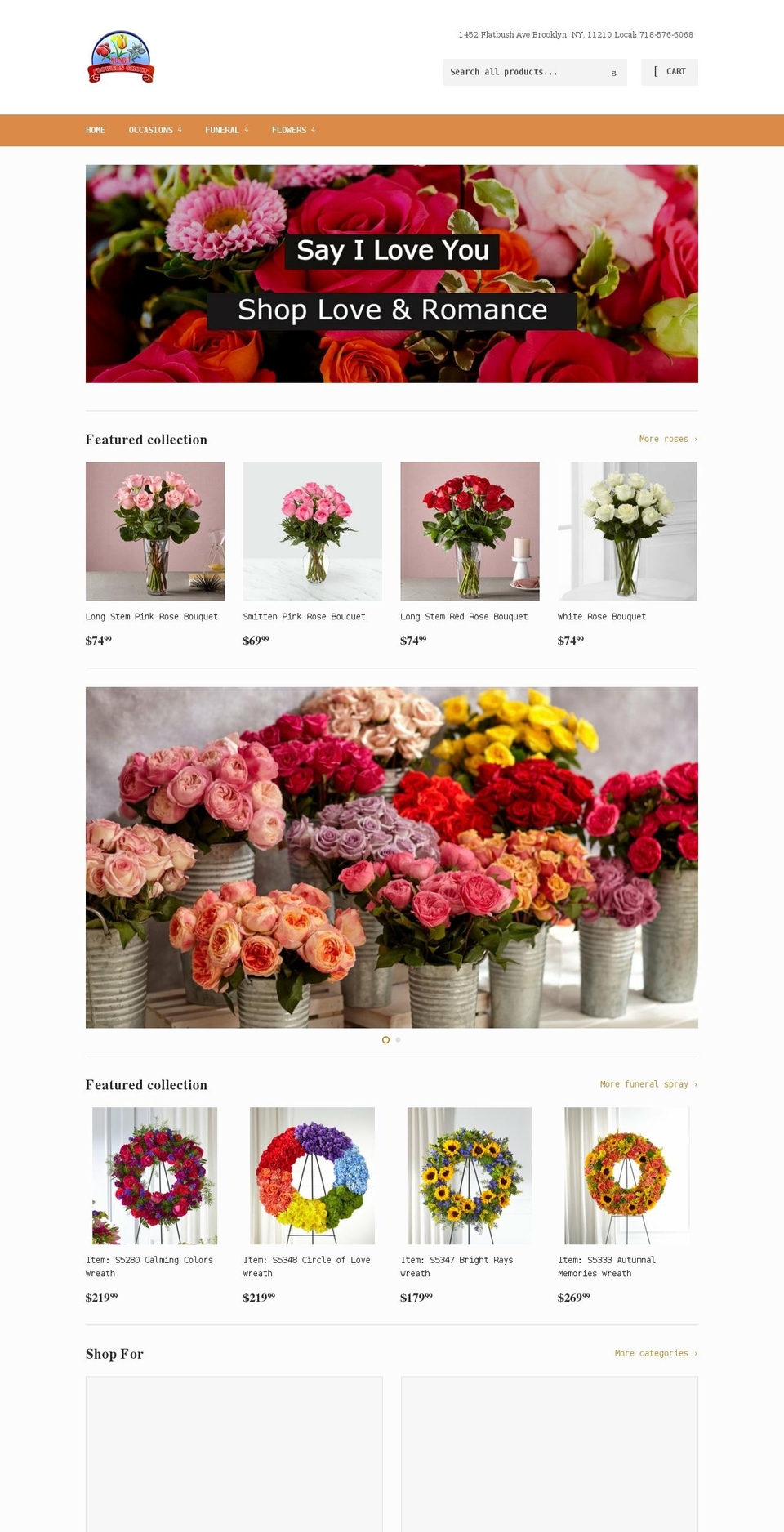 konbitflowers.com shopify website screenshot