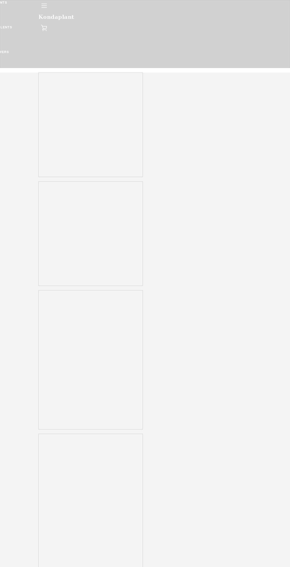 kondaplant.com shopify website screenshot