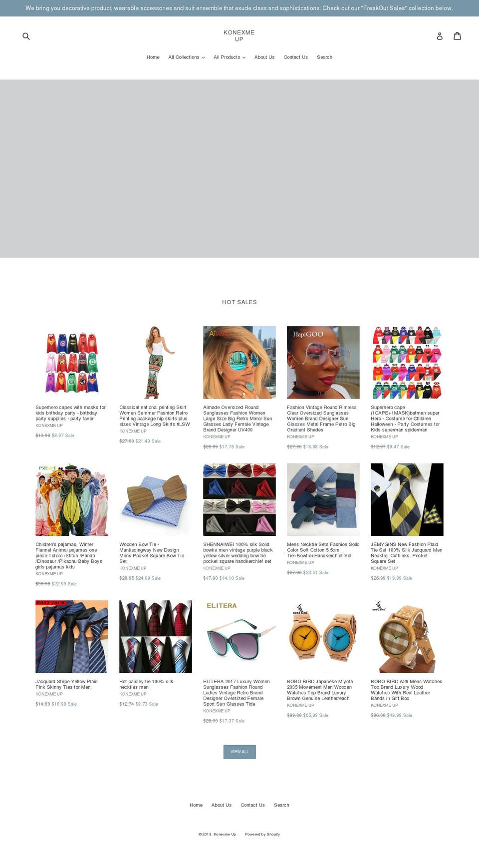 konexmeup.com — Shopify storefront screenshot