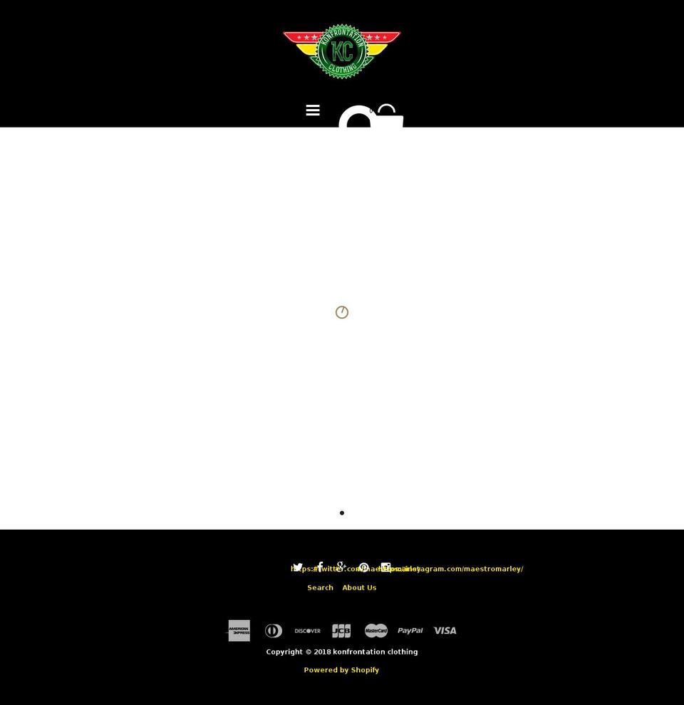konfrontationclothing.com — Shopify storefront screenshot