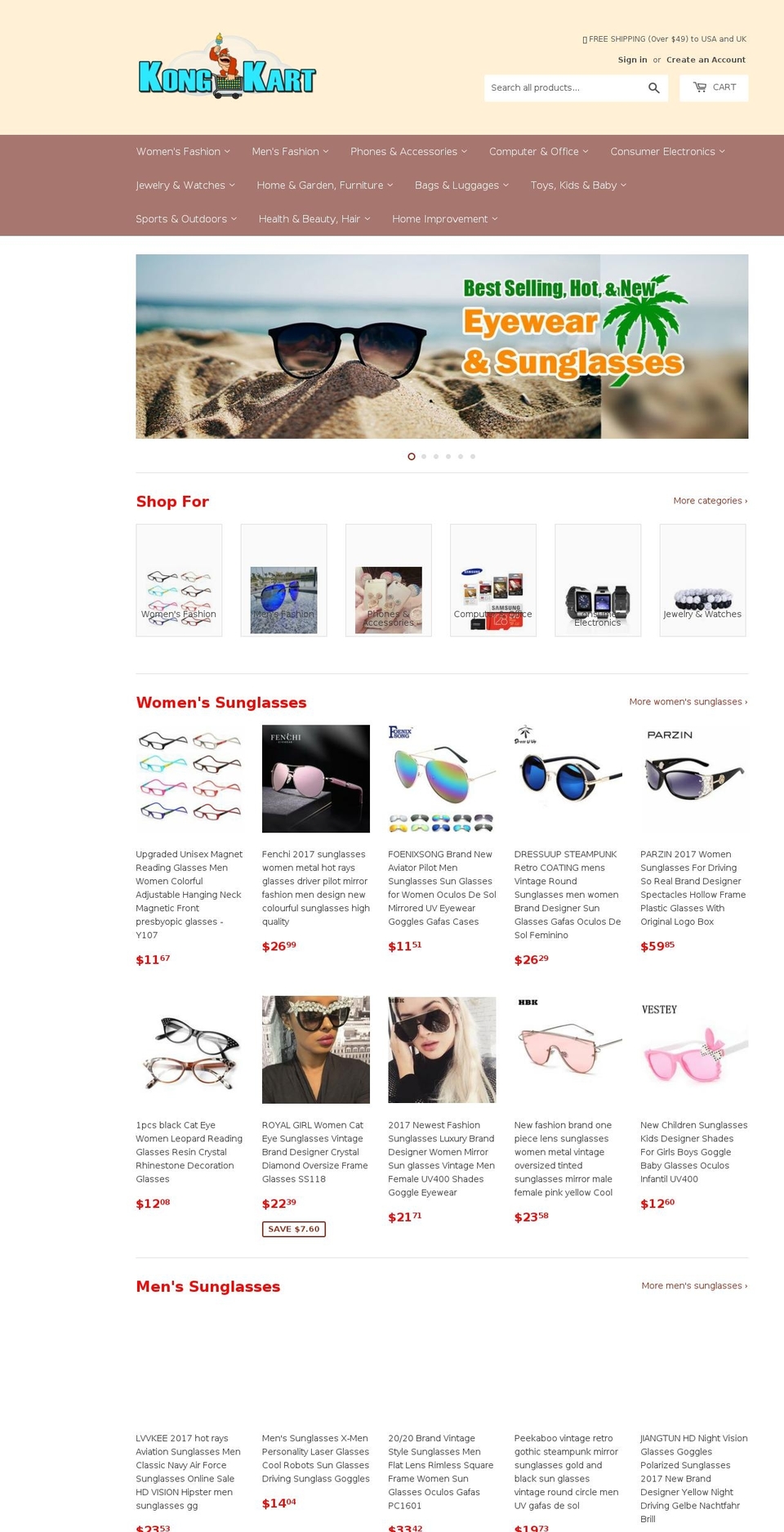 kongkart.com — Shopify storefront screenshot