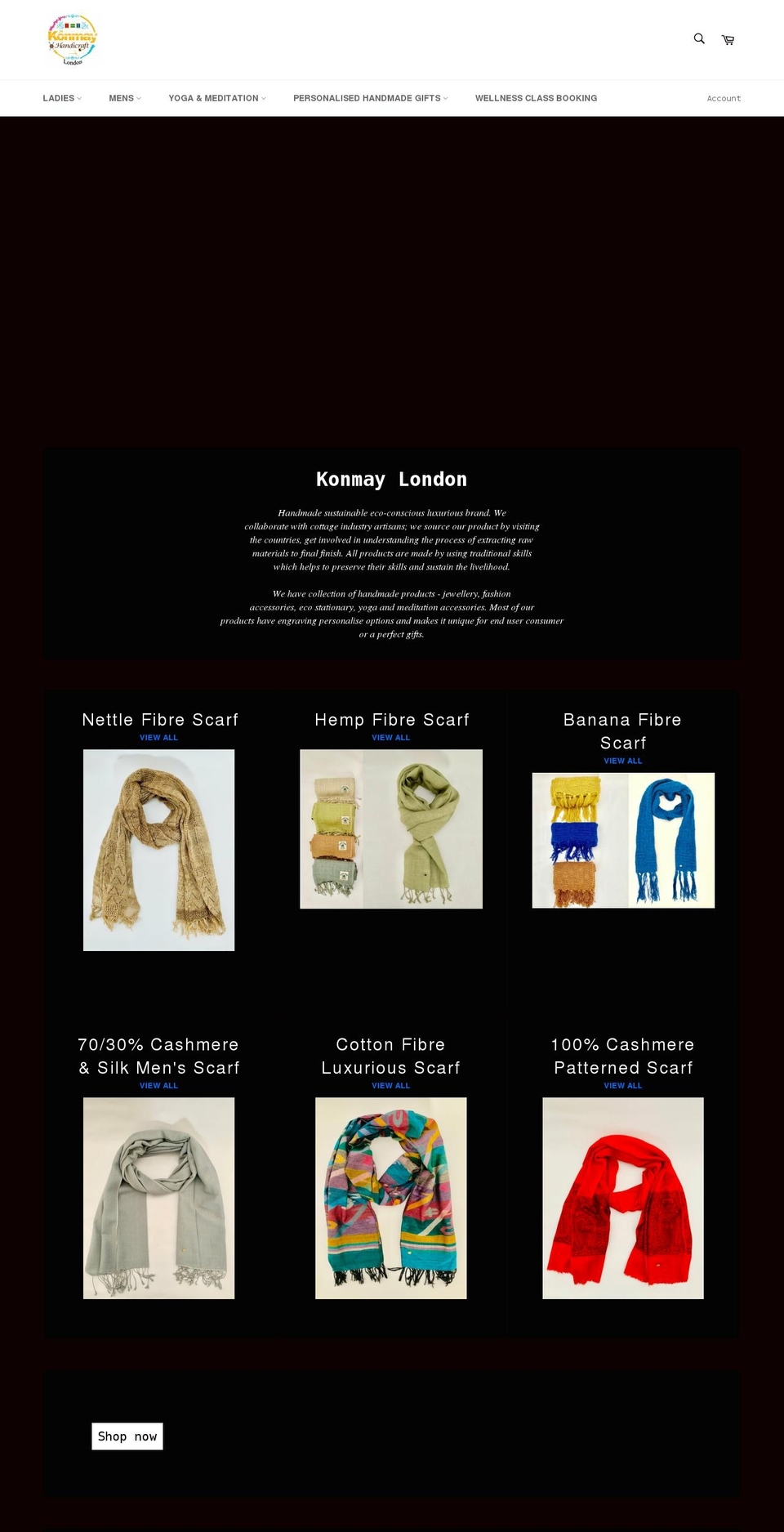 konmaylondon.com shopify website screenshot