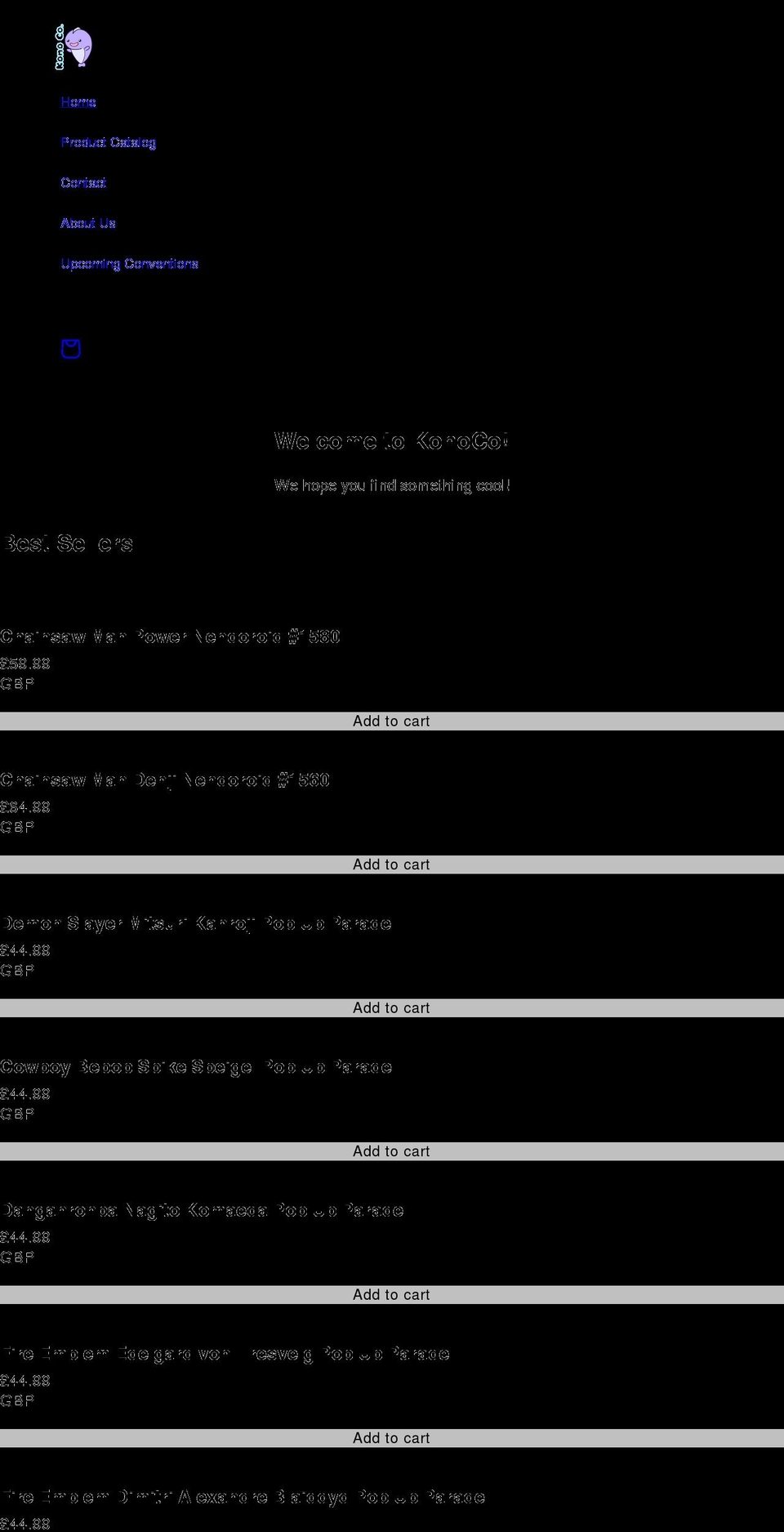 konoco.co.uk shopify website screenshot