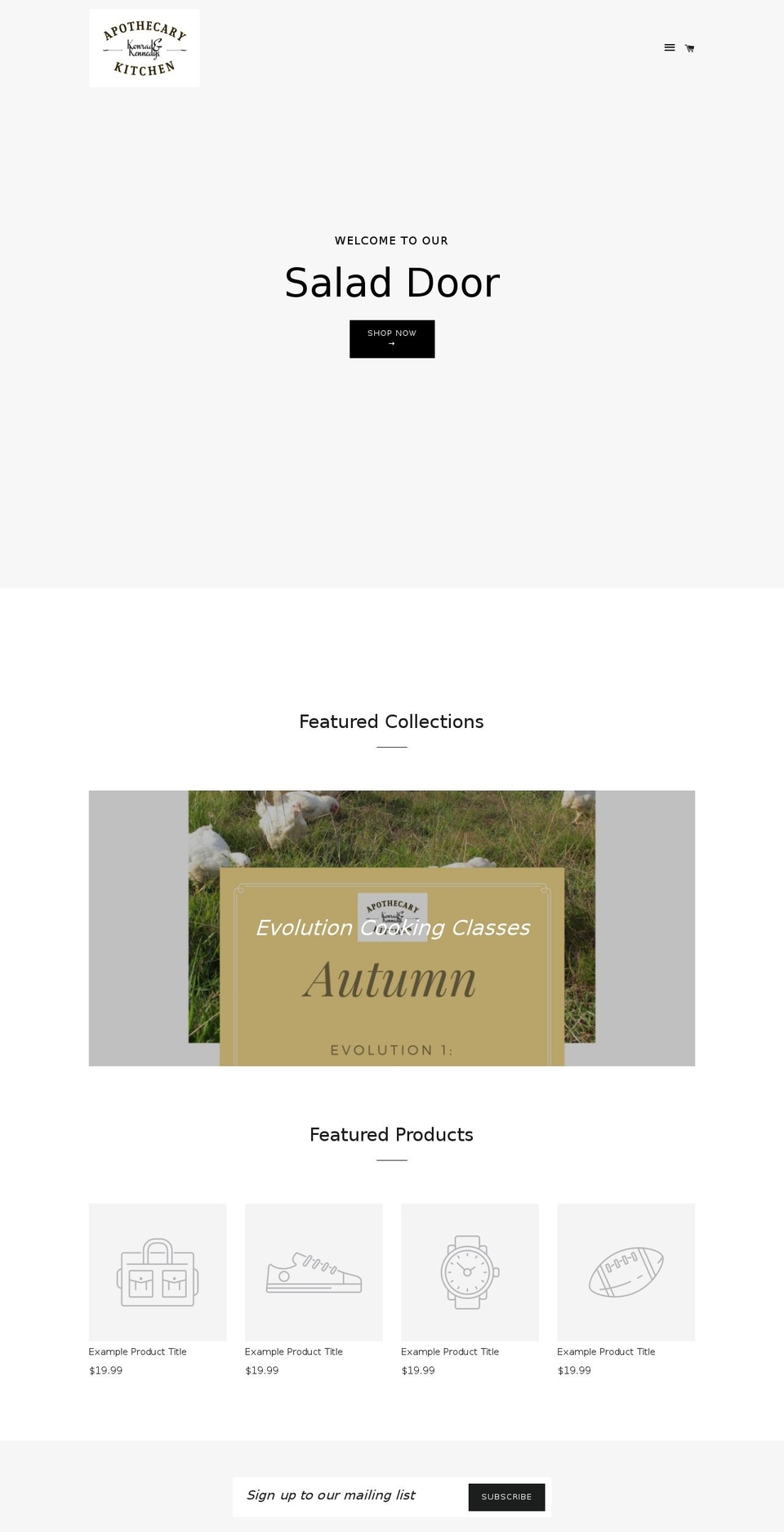 konradandkennedy.com shopify website screenshot