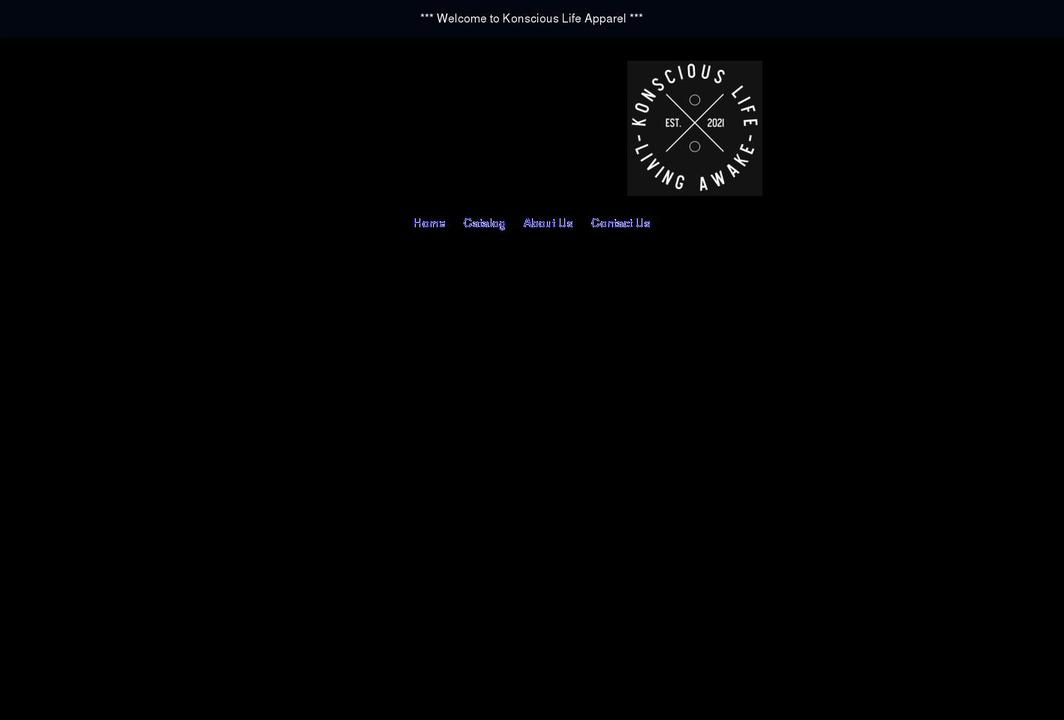konsciouslifeapparel.com shopify website screenshot