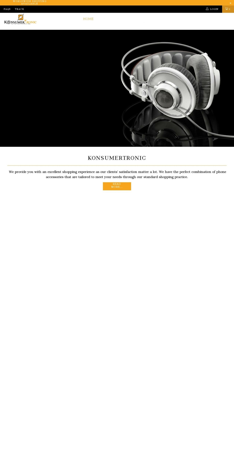 konsumertronic.myshopify.com shopify website screenshot