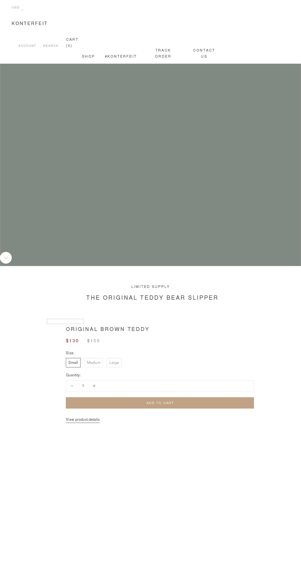 konterfeit.com shopify website screenshot