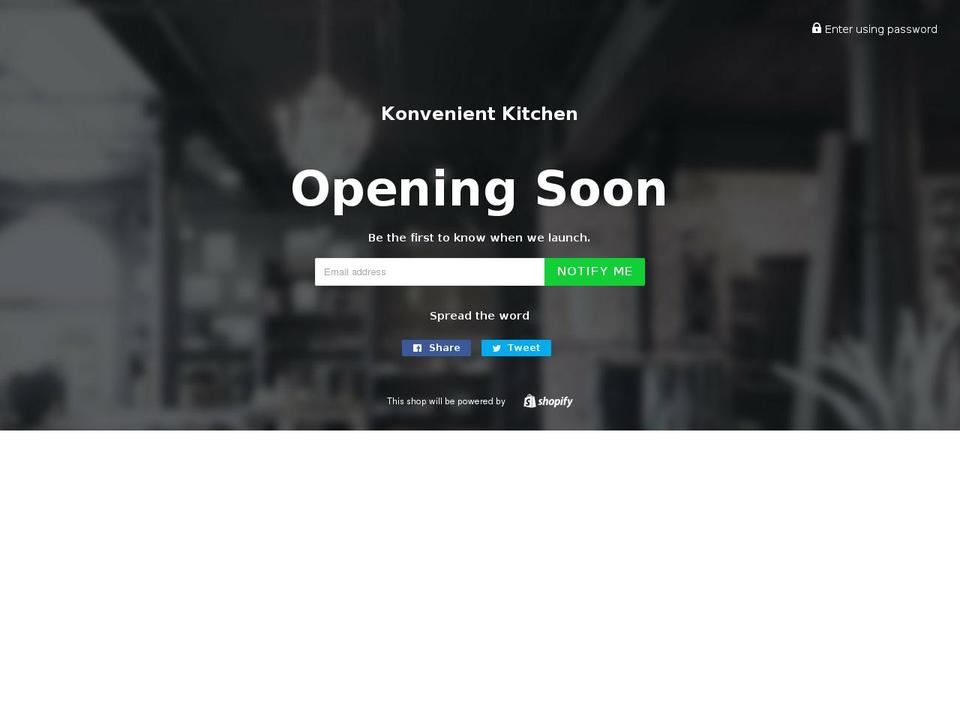 konvenientkitchen.com — Shopify storefront screenshot