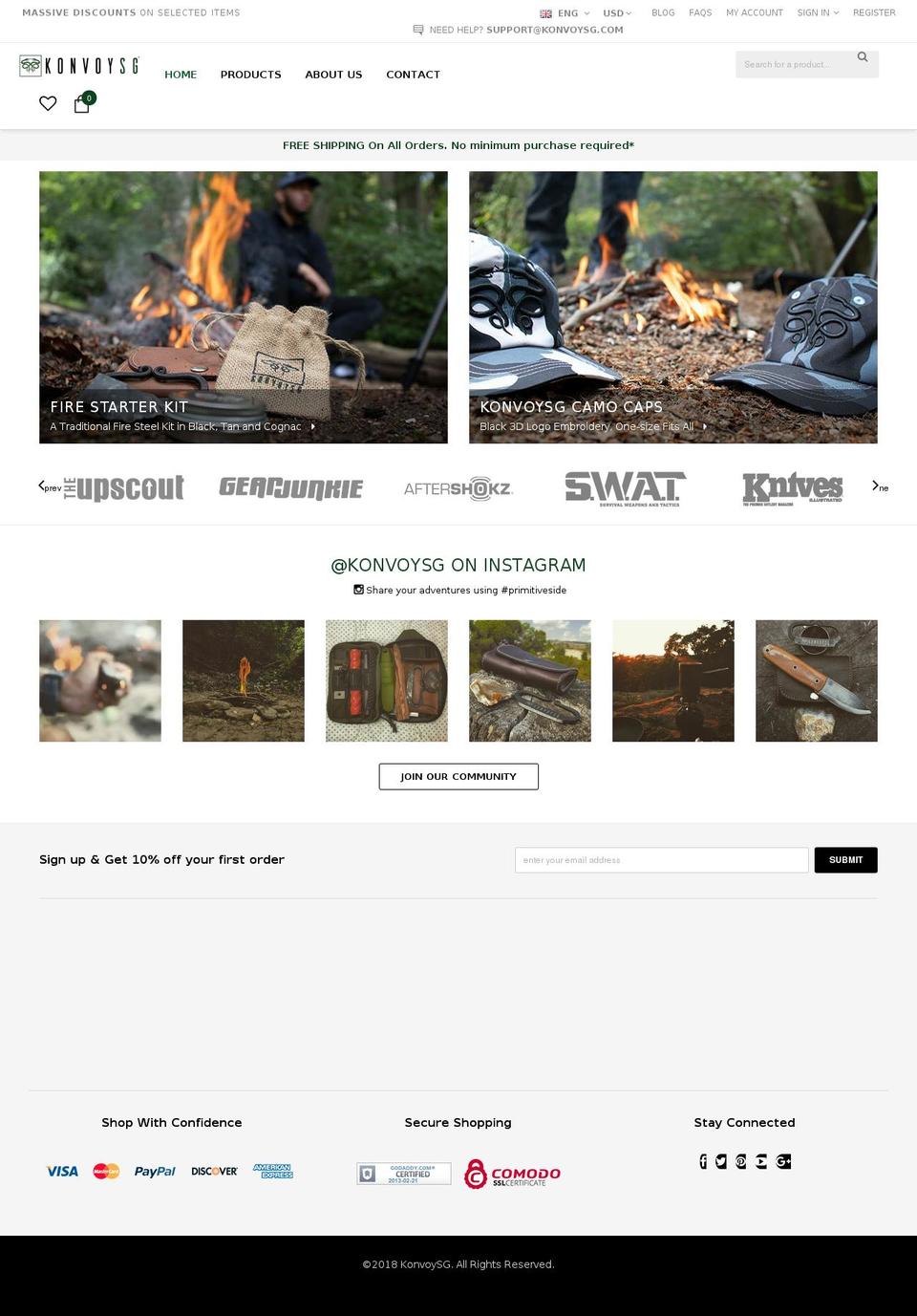 New Website Shopify theme site example konvoysg.com