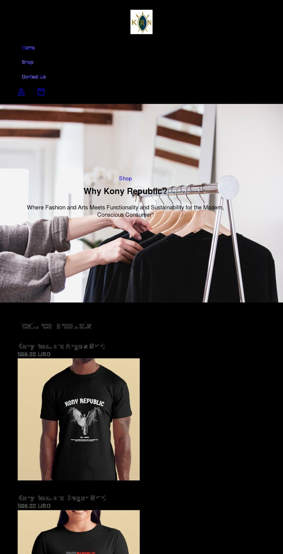 konyrepublic.com shopify website screenshot