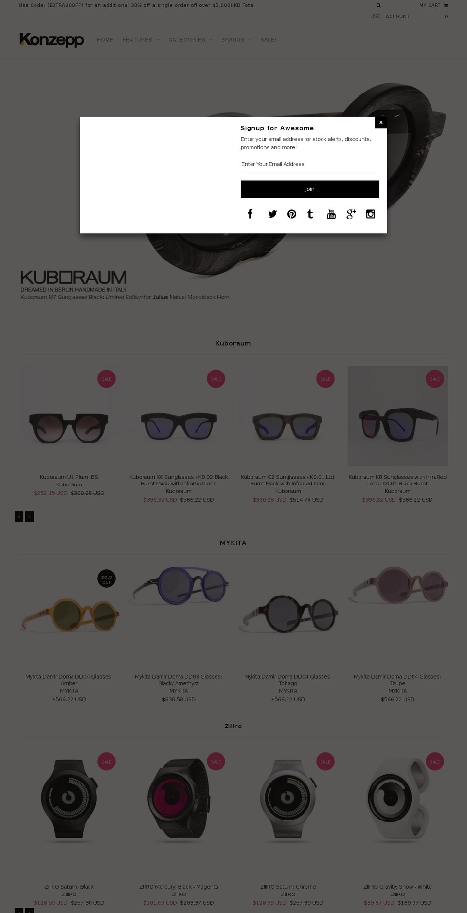 konzepp33.com shopify website screenshot