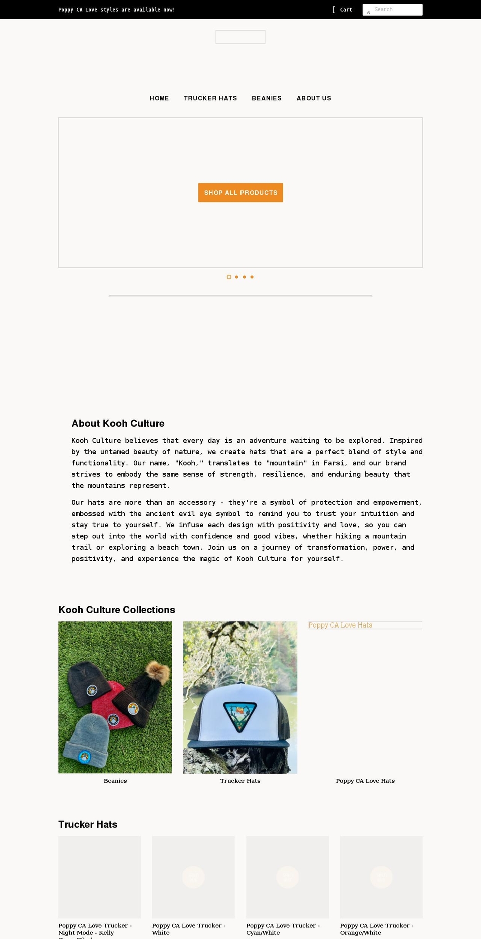 koohculture.com shopify website screenshot