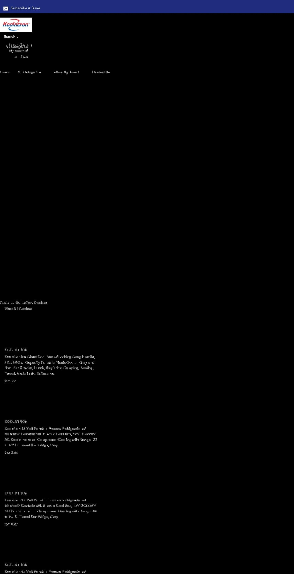 koolatron.co.uk shopify website screenshot