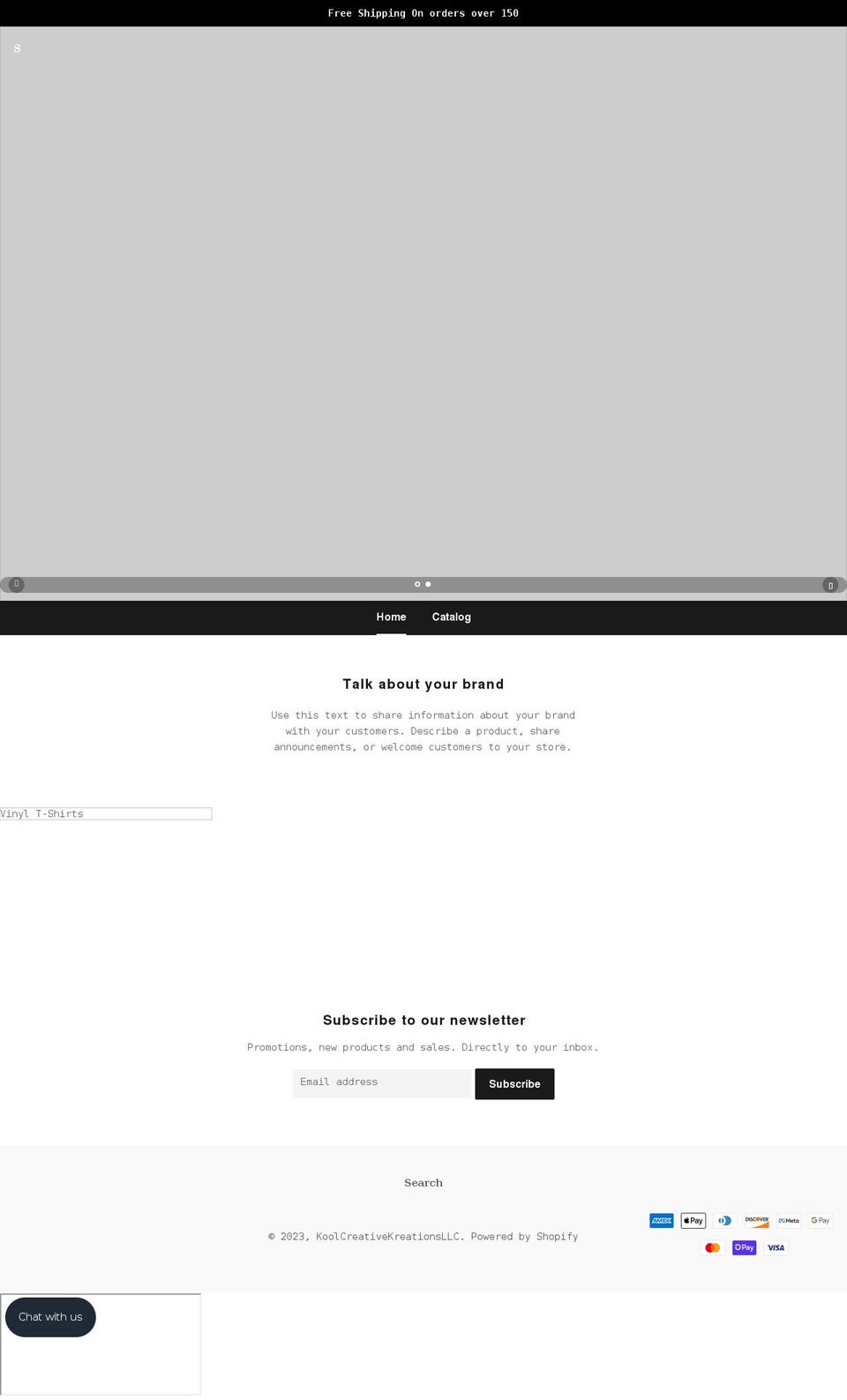 koolcreativekreations.com shopify website screenshot