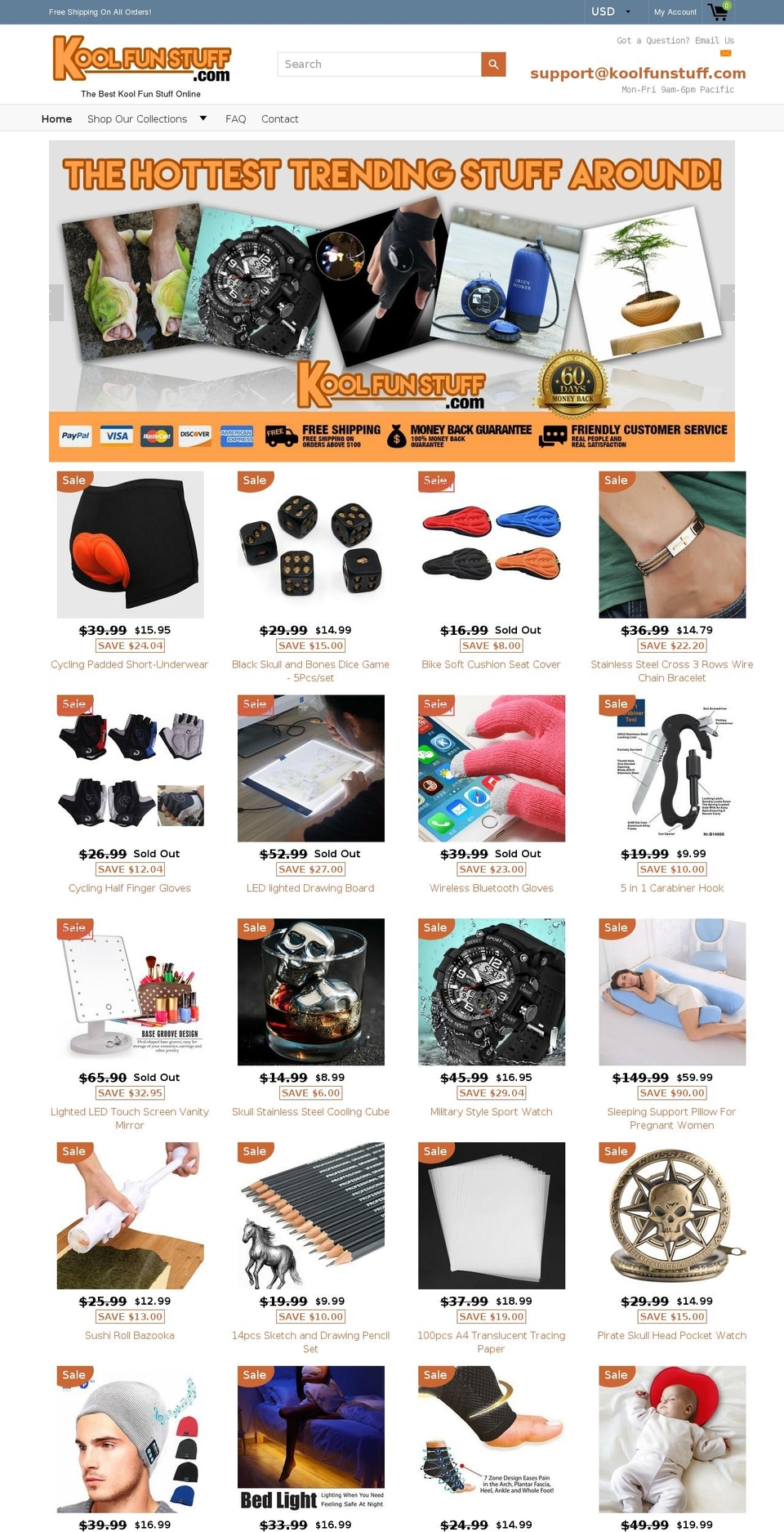 koolfunstuff.com — Shopify storefront screenshot